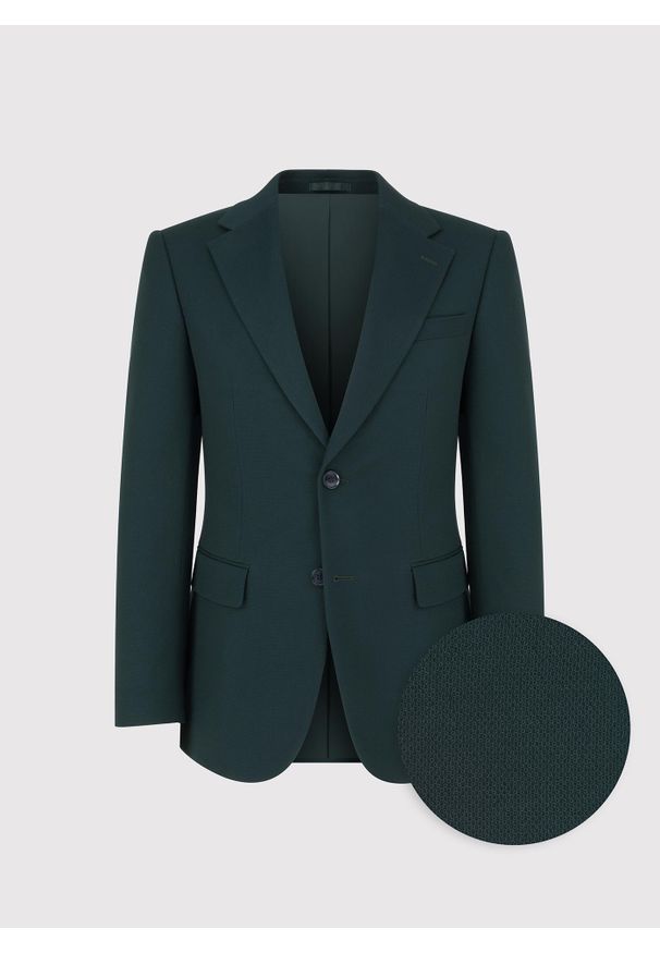 Pako Lorente - PAKO LORENTE – Zielona marynarka garniturowa. Kolor: zielony. Materiał: poliester, wiskoza, elastan. Styl: młodzieżowy