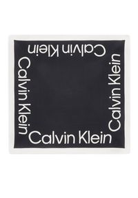 Calvin Klein Chusta Contrast Logo Jacquard Scarf K60K611739 Czarny. Kolor: czarny. Materiał: materiał