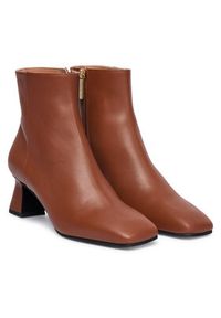 Pollini Botki SA21045G0NTC0217 Brązowy. Kolor: brązowy. Materiał: skóra