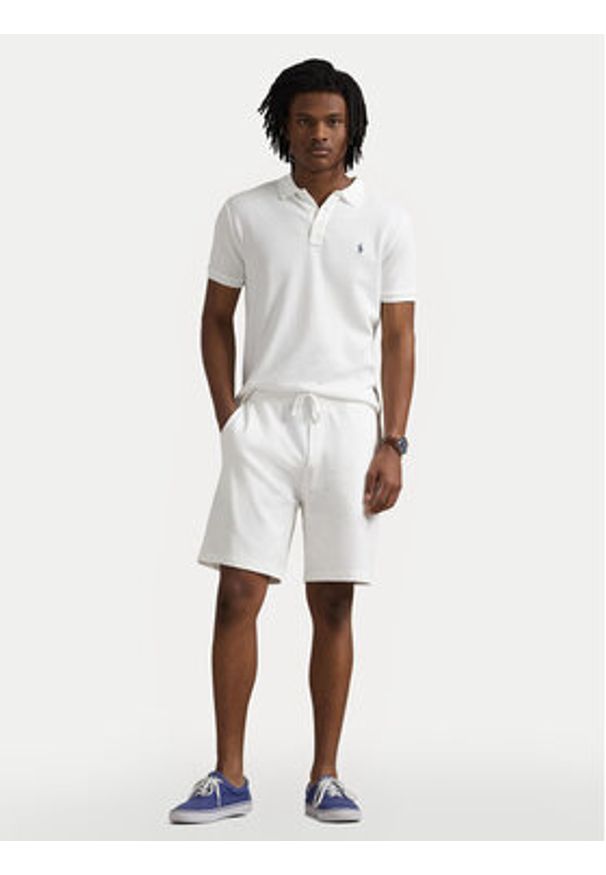Polo Ralph Lauren Szorty sportowe 710704271004 Biały Regular Fit. Kolor: biały. Materiał: bawełna. Styl: sportowy