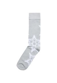 Urban Classics - Skarpety Świąteczne Unisex Dla Dorosłych Z Płatkiem Śniegu (zestaw 3 Sztuk). Kolor: szary #2