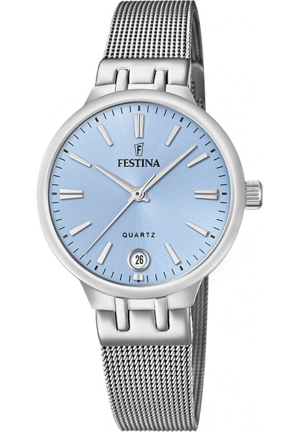 Zegarek damski Festina F20712-2 srebrny. Kolor: srebrny