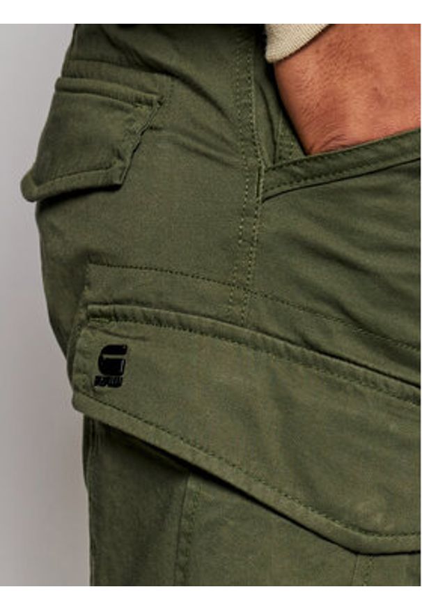 G-Star RAW - G-Star Raw Spodnie materiałowe Rovic D02190-5126-6059 Zielony Tapered Fit. Kolor: zielony. Materiał: bawełna