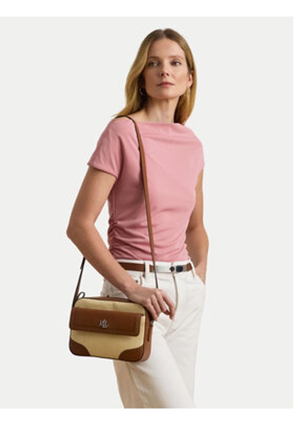 Lauren Ralph Lauren - LAUREN RALPH LAUREN Torebka Marcy 431966778001 Beżowy. Kolor: beżowy