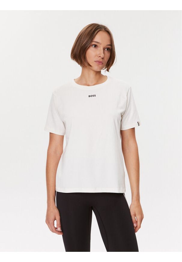 BOSS - Boss Koszulka piżamowa 50500326 Biały Regular Fit. Kolor: biały. Materiał: bawełna
