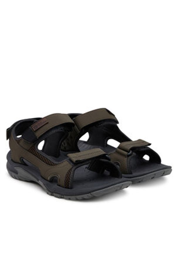 Jack Wolfskin Sandały Lakewood Cruise Sandal M 4019011 Brązowy. Kolor: brązowy. Materiał: skóra
