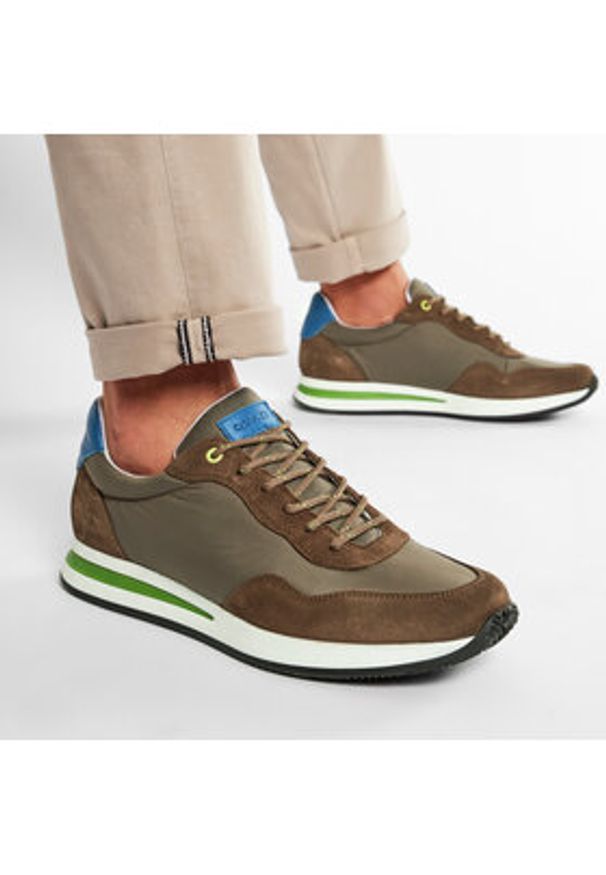 QUAZI Sneakersy QZ-64-06-001031 Brązowy. Kolor: brązowy. Materiał: materiał