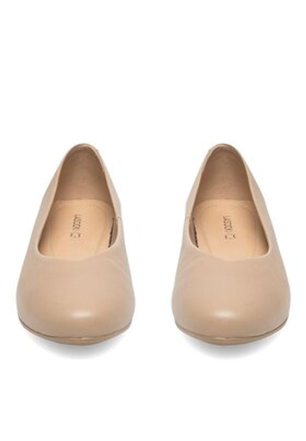 Lasocki Baleriny EST-RUMBA-02 Beżowy. Kolor: beżowy. Materiał: skóra