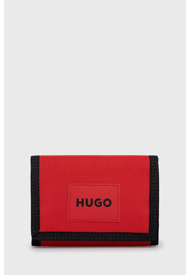 Hugo portfel 50466623 męski kolor czerwony. Kolor: czerwony. Materiał: poliester, materiał, poliamid. Wzór: gładki