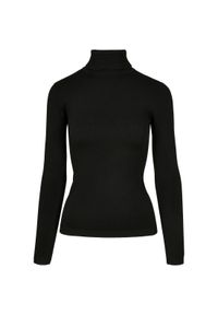 Golf damski Urban Classics basic sw. Typ kołnierza: golf. Kolor: czarny. Materiał: polar. Sezon: zima. Sport: golf #1
