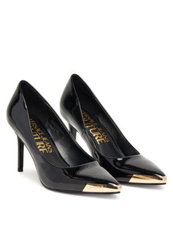 Versace Jeans Couture Szpilki 79VA3S50 ZS859 Czarny. Kolor: czarny. Materiał: skóra. Obcas: na szpilce