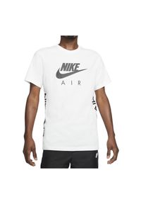 Koszulka męska Nike Air DA0933. Materiał: materiał, bawełna. Długość rękawa: krótki rękaw. Długość: krótkie. Wzór: nadruk #1