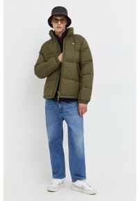 Dickies kurtka męska kolor zielony zimowa. Kolor: zielony. Materiał: polar, syntetyk. Sezon: zima #1