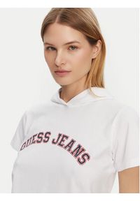 Guess Jeans T-Shirt W5GP28 J1314 Biały Regular Fit. Kolor: biały. Materiał: bawełna #3