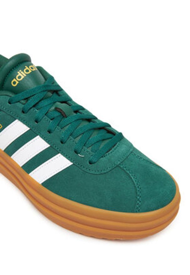 Adidas - adidas Sneakersy Vl Court Bold JP6917 Zielony. Kolor: zielony. Materiał: skóra, zamsz