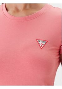Guess T-Shirt W2YI44 J1314 Koralowy Regular Fit. Kolor: pomarańczowy. Materiał: bawełna #5