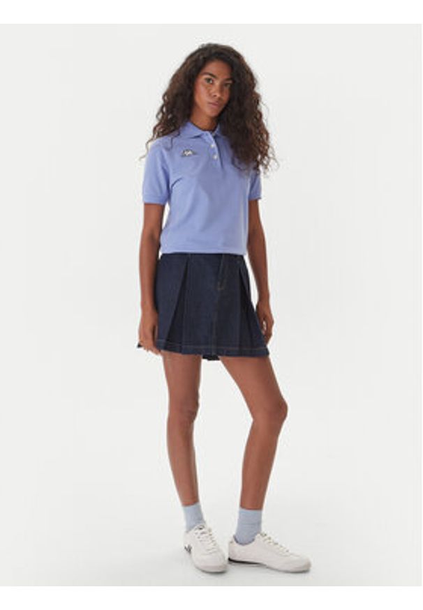 Kappa Polo Logo Sharas Wss 302B3C0 Fioletowy Regular Fit. Typ kołnierza: polo. Kolor: fioletowy. Materiał: bawełna