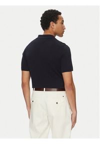 TOMMY HILFIGER - Tommy Hilfiger Polo Essential MW0MW37396 Granatowy Regular Fit. Typ kołnierza: polo. Kolor: niebieski. Materiał: bawełna