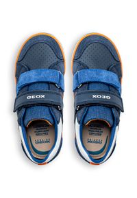 Geox - Sneakersy dziecięce granatowe GEOX B Kilwi Boy. Kolor: niebieski. Materiał: materiał. Sport: bieganie