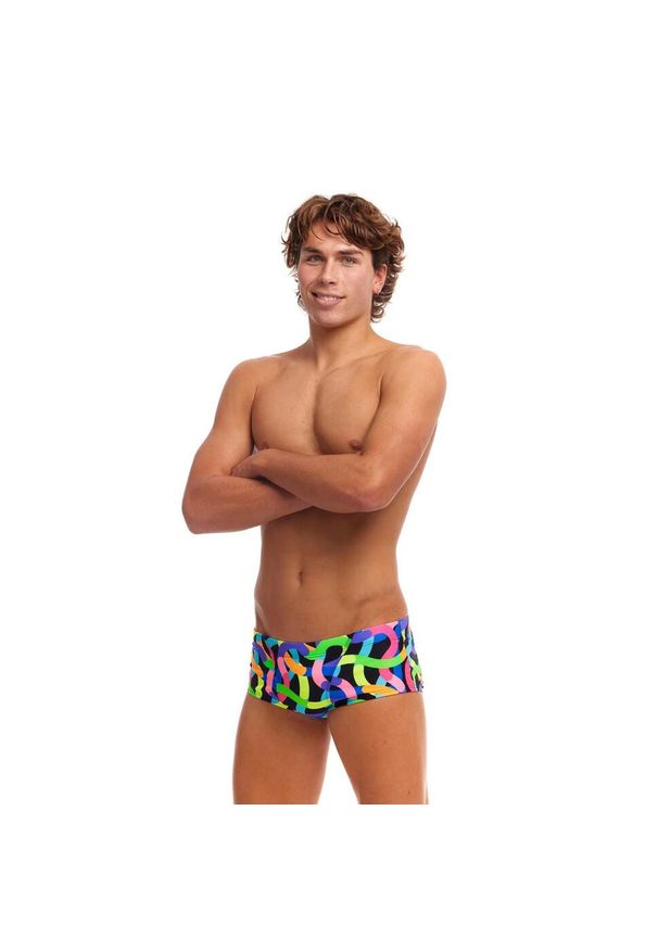 FUNKITA - Kąpielówki męskie spodenki kąpielowe Funky Trunks Got Worms. Kolor: wielokolorowy, niebieski, zielony