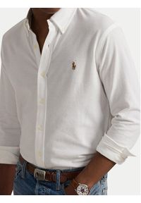 Polo Ralph Lauren Koszula 710979488003 Biały Regular Fit. Typ kołnierza: polo. Kolor: biały. Materiał: bawełna #4