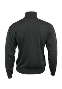Golf Szary, Grafitowy, Ciemny, Klasyczny, Wełna Merynosa - MM Classic, Męski. Typ kołnierza: golf. Kolor: szary. Materiał: akryl, wełna. Styl: klasyczny #2