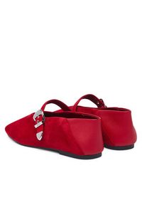 Tommy Jeans Baleriny Tjw Ballerina Suede EN0EN03067 Czerwony. Kolor: czerwony. Materiał: zamsz, skóra #2