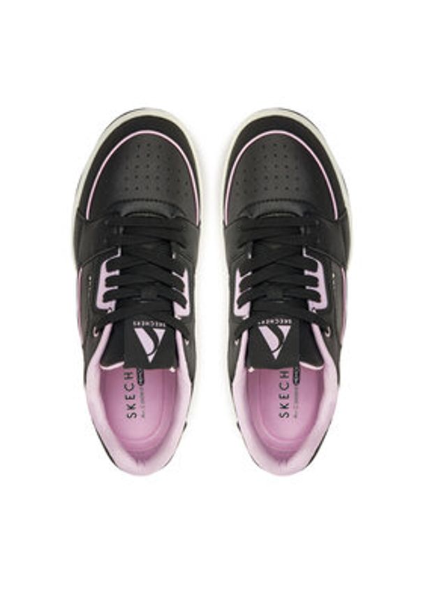 skechers - Skechers Sneakersy 177710/BKLP Czarny. Kolor: czarny. Materiał: skóra