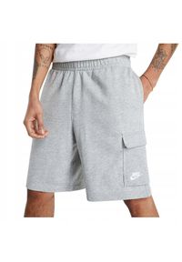 Spodenki Sportowe Męskie Nike M NSW Club FT Cargo Short. Kolor: szary. Długość: krótkie. Sezon: lato #1