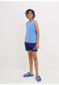 bonprix - Tank top z bawełny organicznej (5 szt.). Kolor: niebieski. Materiał: bawełna #3