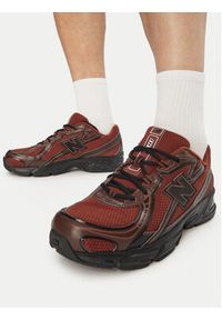 New Balance Sneakersy U7407CB Brązowy. Kolor: brązowy. Materiał: skóra #5