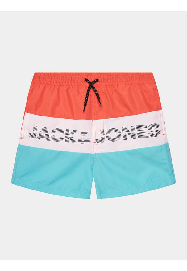 Jack&Jones Junior Szorty kąpielowe 12227529 Kolorowy Regular Fit. Wzór: kolorowy
