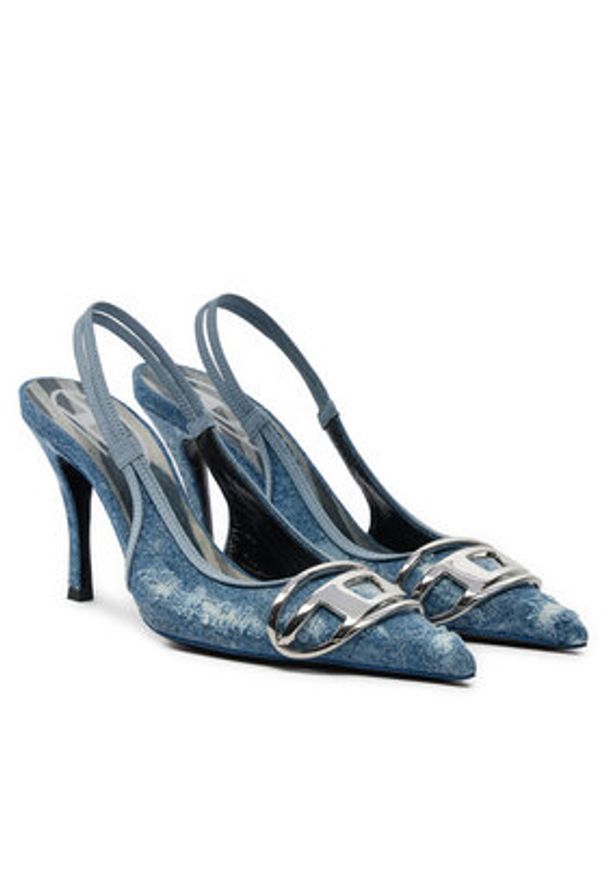 Diesel Szpilki D-Venus Sb Y02985 PS288 T6348 Niebieski. Kolor: niebieski. Materiał: materiał. Obcas: na szpilce