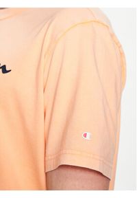 Champion T-Shirt 218604 Pomarańczowy Regular Fit. Kolor: pomarańczowy. Materiał: bawełna #4