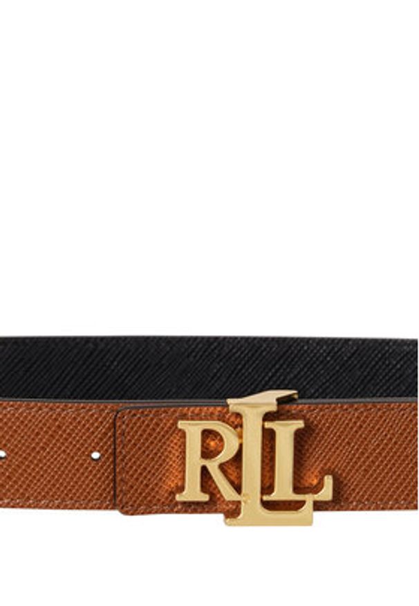 Lauren Ralph Lauren - LAUREN RALPH LAUREN Pasek Damski 412974558003 Brązowy. Kolor: brązowy. Materiał: skóra