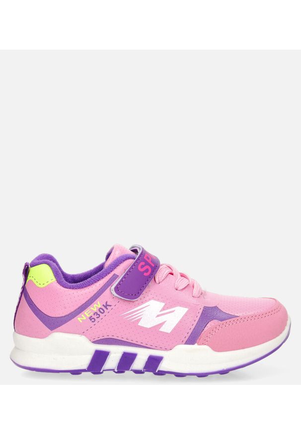 Casu - Różowe buty sportowe casu 20x2/m. Kolor: różowy, wielokolorowy, fioletowy