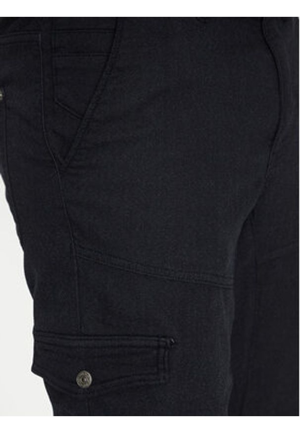 Guess Spodnie materiałowe M5RB54 WGXY1 Granatowy Slim Fit. Kolor: niebieski. Materiał: bawełna