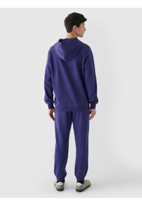4f - 4F Spodnie dresowe joggery męskie - granatowe XL. Kolor: niebieski. Materiał: dresówka. Wzór: gładki, ze splotem #2