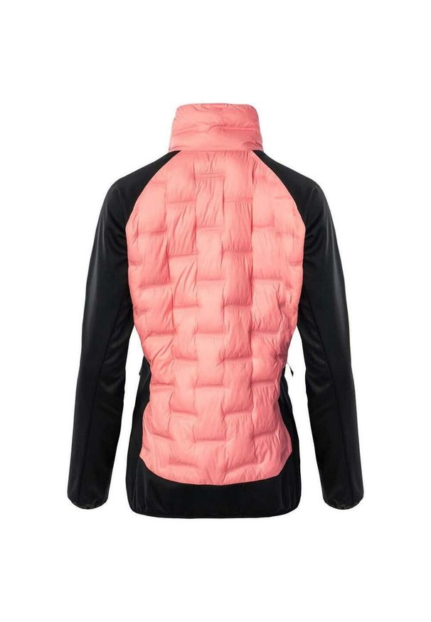 Elbrus - Pikowana Kurtka Ocieplana Damska Julimar. Kolor: wielokolorowy, czarny, różowy. Materiał: puch. Sport: turystyka piesza