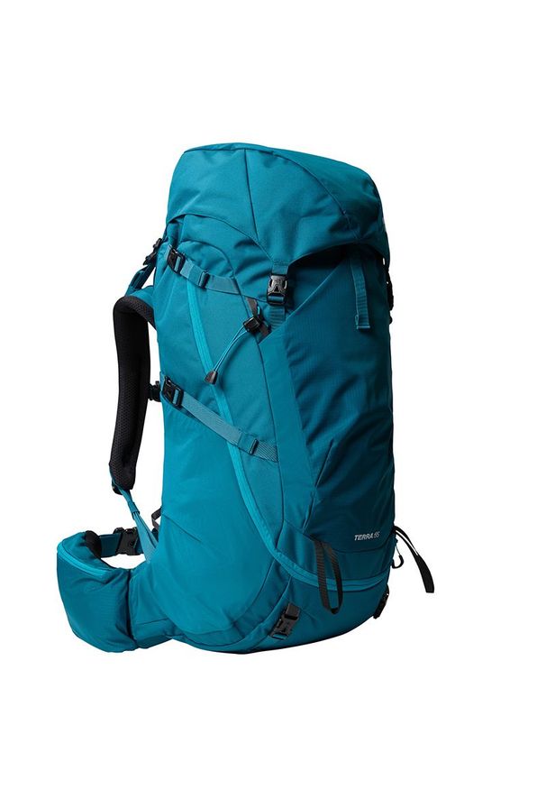 Plecak The North Face Terra 55 l 0A87C04N11 - niebieski. Kolor: niebieski. Materiał: poliester