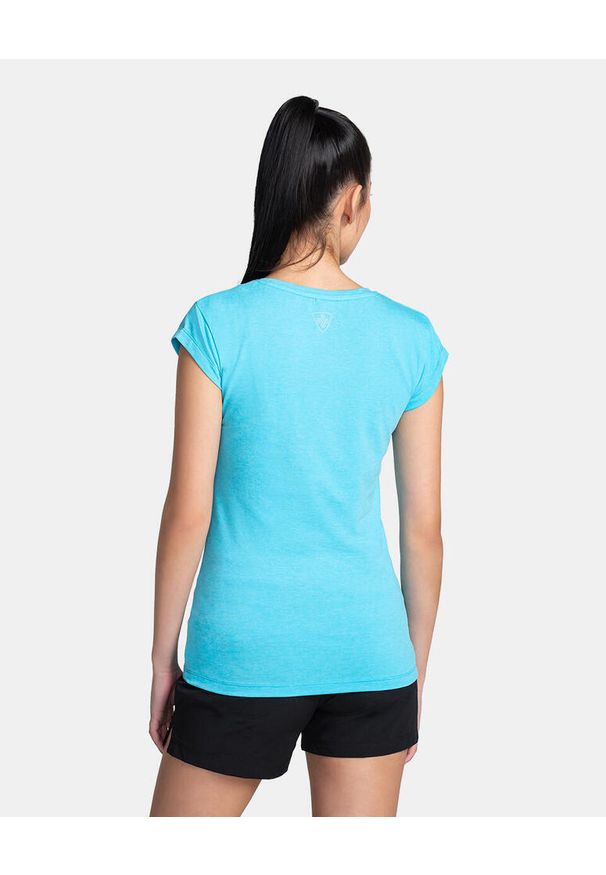 Damski bawełniany t-shirt Kilpi PROMO-W. Kolor: niebieski. Materiał: bawełna. Sport: turystyka piesza