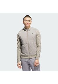 Adidas - Kurtka Ultimate365 Tour Frostguard Full-Zip. Typ kołnierza: golf. Kolor: beżowy. Sport: golf
