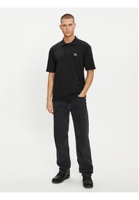 Calvin Klein Jeans Polo J30J325433 Czarny Regular Fit. Typ kołnierza: polo. Kolor: czarny. Materiał: bawełna #2