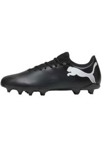 Buty piłkarskie Puma Future 7 Play FG/AG M 107723 02 czarne. Kolor: czarny. Materiał: materiał, dzianina, syntetyk. Szerokość cholewki: normalna. Sport: piłka nożna #8