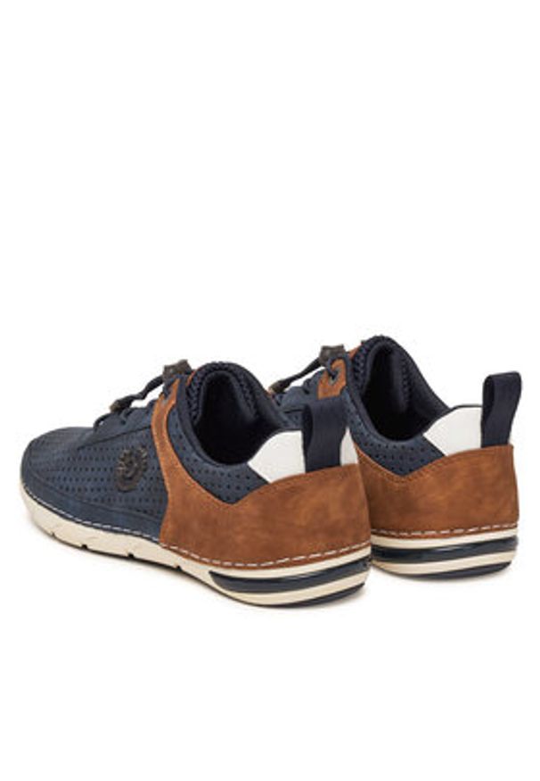 Bugatti Półbuty 321-ASG03-5000-4100 Granatowy. Kolor: niebieski. Materiał: skóra