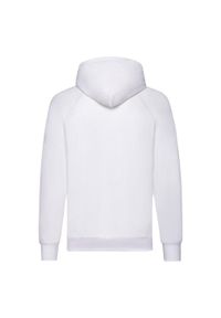 FRUIT OF THE LOOM - Lekka Męska Bluza Z Kapturem. Typ kołnierza: kaptur. Kolor: biały
