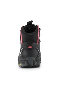 ALPINE PRO - Buty trekkingowe skórzane damskie Alpine Pro Spidere Mid Vibram. Wysokość cholewki: za kostkę. Kolor: fioletowy. Materiał: skóra. Styl: sportowy