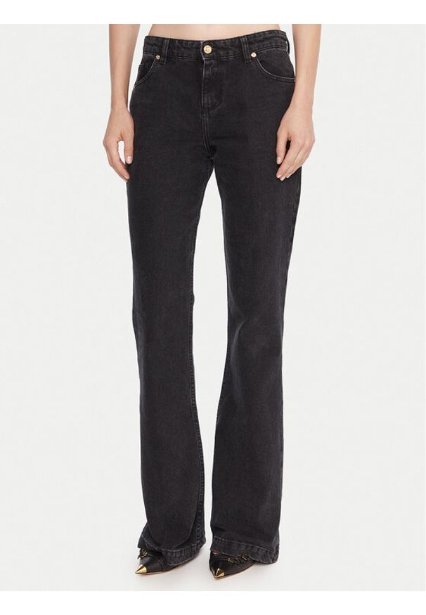 Just Cavalli Jeansy 79PAB5F3 CDWC8 Czarny Flare Fit. Kolor: czarny