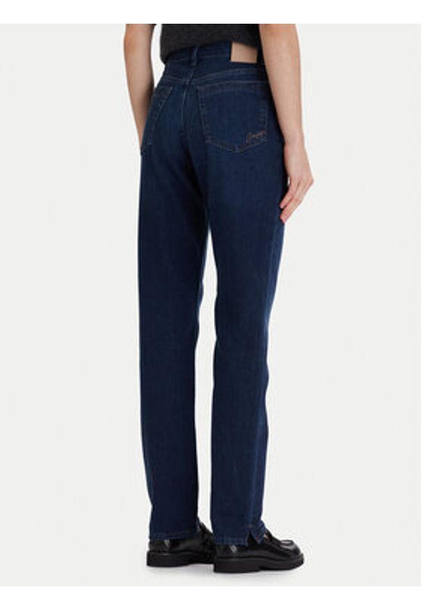 BOSS Jeansy C_Ada 50553902 Granatowy Straight Fit. Kolor: niebieski