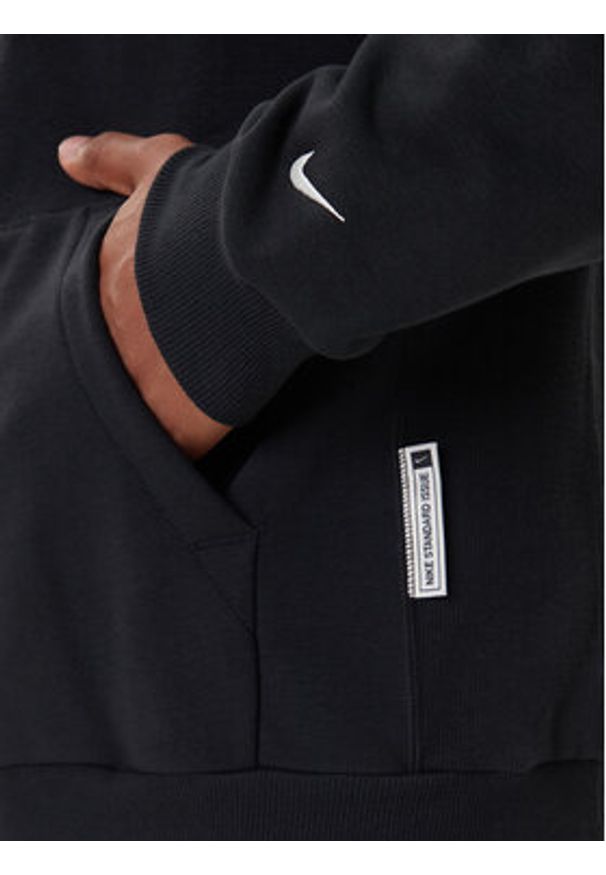 Nike Bluza FZ0218 010 Czarny Regular Fit. Kolor: czarny. Materiał: syntetyk